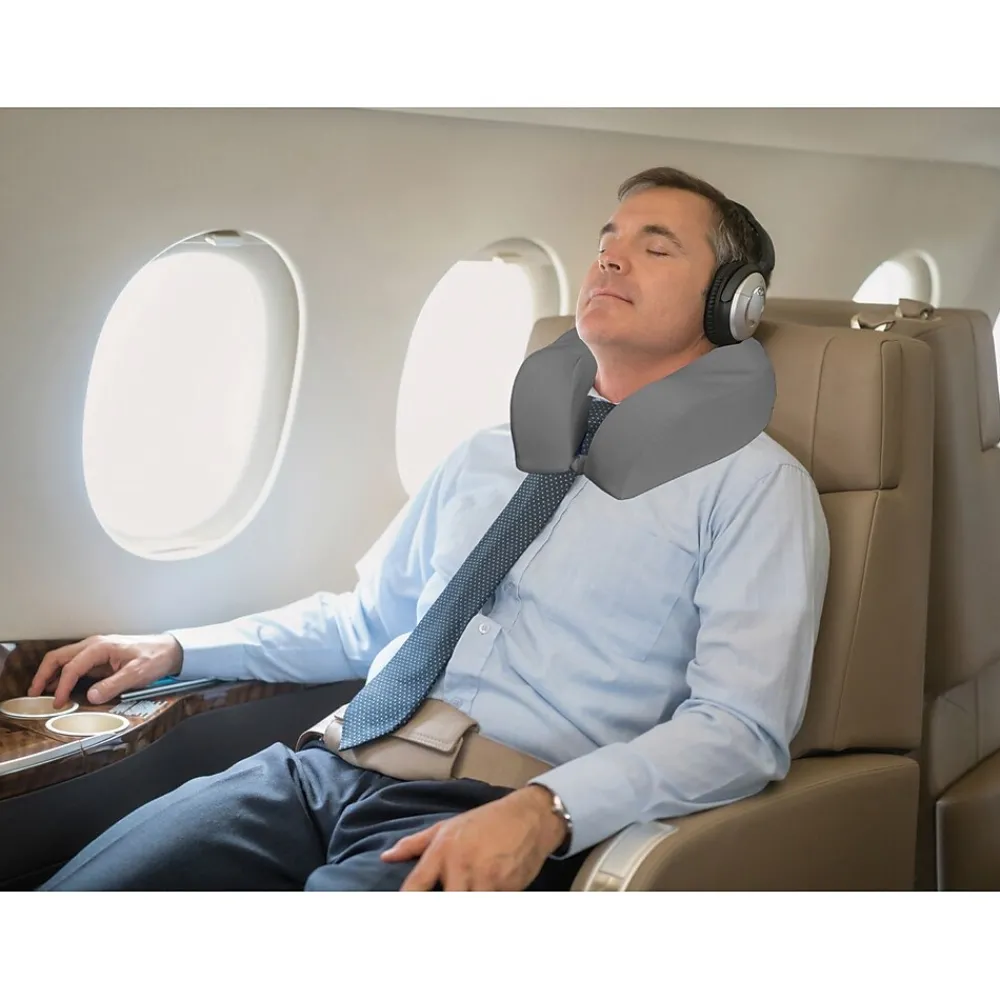 Travergo Polyester Travel Pillow, Red (TR1040RD)<Go Green Power Hot