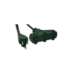 GoGreen Power 16/3 8' 3 Outlet Heavy Duty Extension Cord (GG-15008GN)