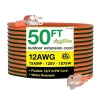 GoGreen Power 50' Indoor/Outdoor Extension Cord, 12 AWG, Orange (GG-14050)
