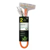 GoGreen Power 2' Indoor/Outdoor Extension Cord, 3-Outlet, 12 AWG, Orange (GG-15302)