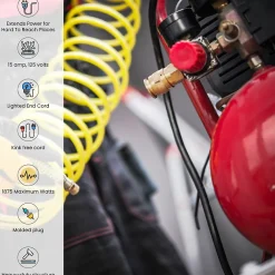 GoGreen Power 25' Indoor/Outdoor Extension Cord, 14 AWG, Orange (GG-13825)