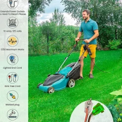 GoGreen Power 100' Indoor/Outdoor Extension Cord, 16 AWG, Orange (GG-13700)