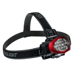 GoGreen Power 10 LED Head light with Strobe, Red (GG-113-10HLRD)
