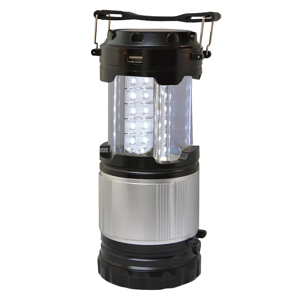 GoGreen Power Rechargeable/Solar Powered Lantern 30 LED (GG-113-LSPOP)