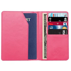 Travergo Passport Holder, Pink (TR1240PK)<GoGreen Power Outlet