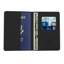Travergo Passport Holder, Black (TR1220BK)<GoGreen Power Clearance