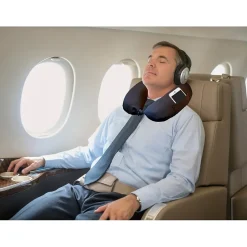 Travergo Polyester Travel Pillow, Black (TR1080BK)<GoGreen Power New