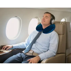Travergo Polyester Travel Pillow, Black (TR1020BK)<GoGreen Power Online
