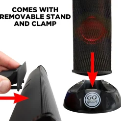 Hot Gogroove SonaVERSE Clip-on USB-A Stereo Speaker with LEDs, Red (GGSVUSB200RDWS)
