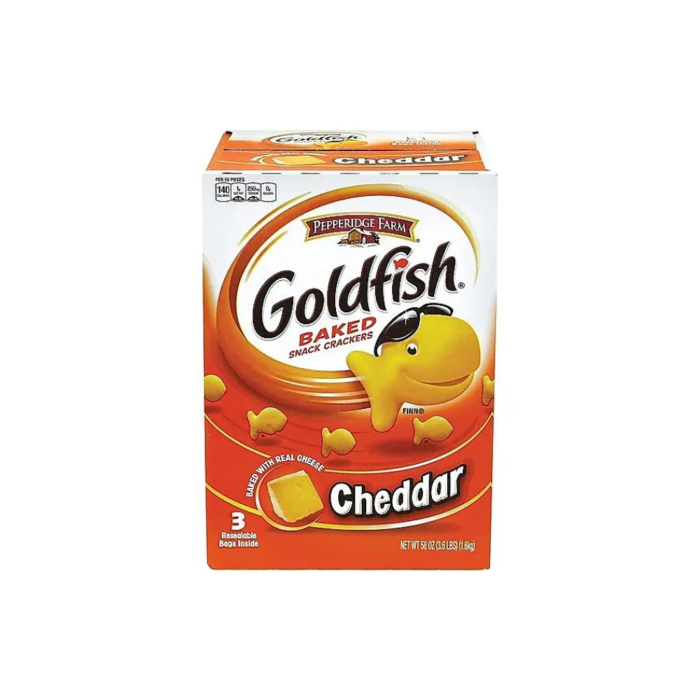 Goldfish Cheddar Crackers, 58 oz., 3 Packs/Box (220-00430)