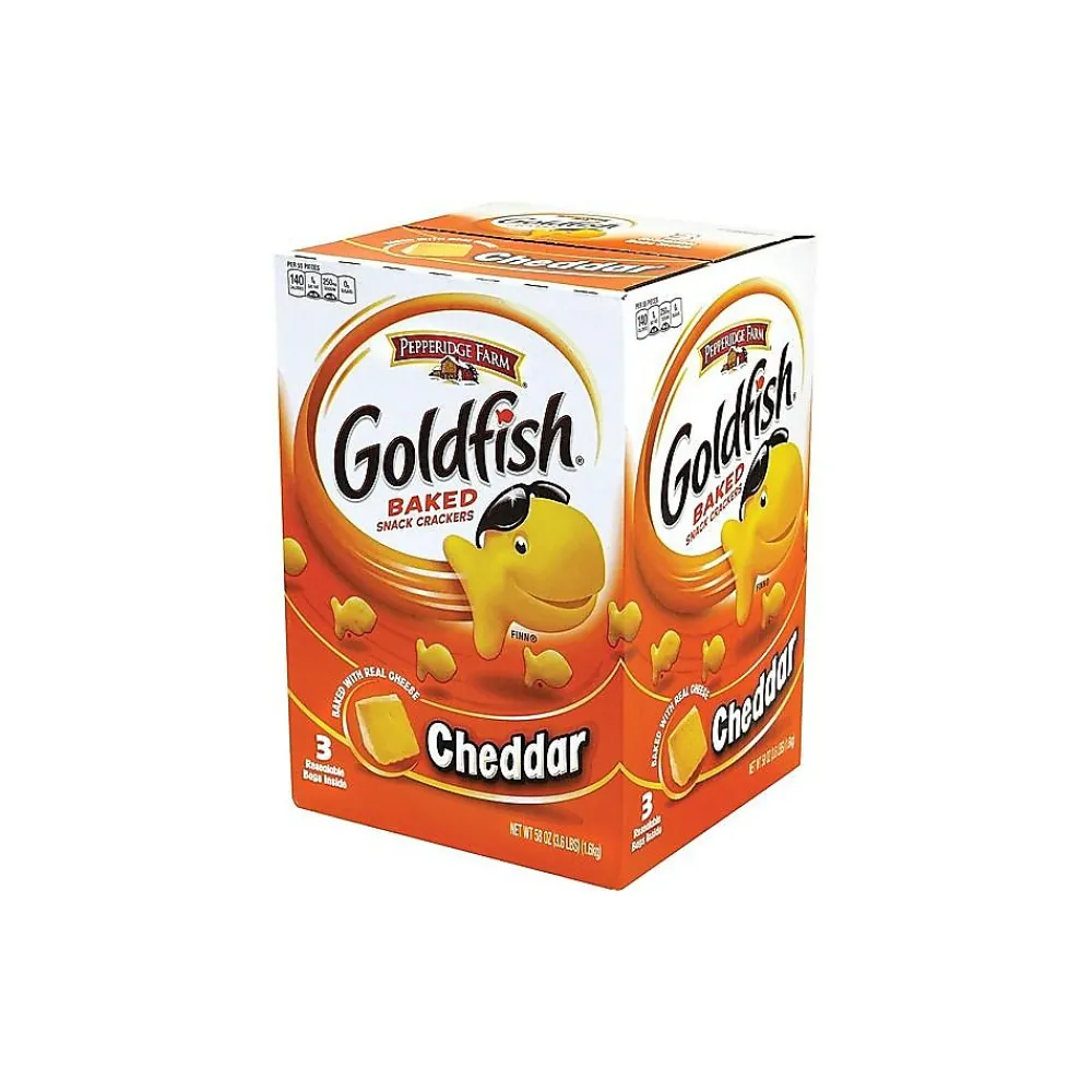 Goldfish Cheddar Crackers, 58 oz., 3 Packs/Box (220-00430)