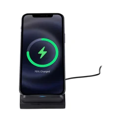 Gomovi by Wireless Charging Stand for Qi Enabled Devices, Black (VM30090NBKT3512)<Vivitar