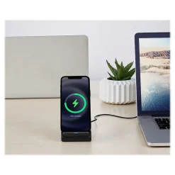 Gomovi by Wireless Charging Stand for Qi Enabled Devices, Black (VM30090NBKT3512)<Vivitar