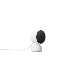 Google Nest GA01998-US Wired Indoor Camera with Motion Detection and Night Vision, White