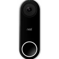 Google Nest Hello WiFi Wired Smart Video Doorbell, Black (5085916)