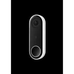 Google Nest Hello WiFi Wired Smart Video Doorbell, Black (5085916)