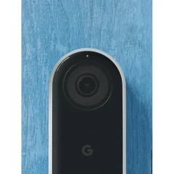 Google Nest Hello WiFi Wired Smart Video Doorbell, Black (5085916)