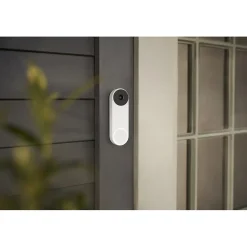 Google Nest Wired Smart Video Doorbell Security Camera, White (6747117)