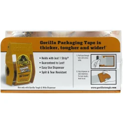 Clearance Gorilla Heavy Duty Tough & Wide Packaging Tape Refill, 2.88" x 30 yd., Clear, 2 Rolls/Pack (6030402)