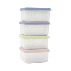 Lunch Totes & Water Bottles|Gourmet Kitchen Snack Containers, Assorted Colors, 4/Set (335271)