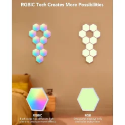 Govee Glide Hexa Multicolor LED Light Panels (B6061A02)
