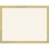 Awards & Certificates*Great Papers Braided Foil Certificates, 8.5" x 11", Beige/Gold, 15/Pack (963006)