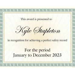 Awards & Certificates*Great Papers Certificates, 8.5