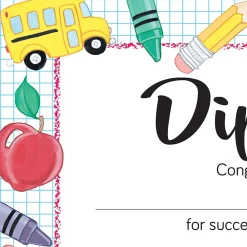 Awards & Certificates*Great Papers Grade School Diploma Graduation Certificates, 8.5" x 11", Multicolor, 15/Pack (2020002)