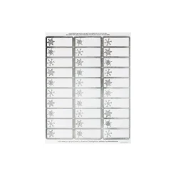 Sale Great Papers ! Holiday Card Address Labels Silver Snowflakes, Multipack (2011681)