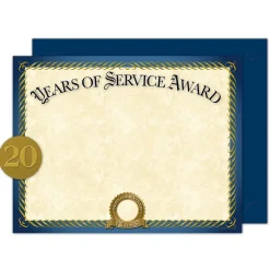 Awards & Certificates*Great Papers Years of Service Certificates, 8.5" x 11", 20/Pack (2015113KIT)