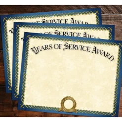 Awards & Certificates*Great Papers Years of Service Certificates, 8.5
