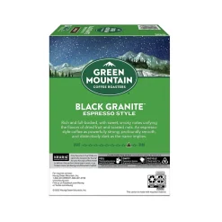 Green Mountain Black Granite Espresso Style Coffee Keurig® K-Cup® Pods, Dark Roast, 96/Carton (5000366650CT)