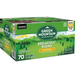 Green Mountain Breakfast Blend Coffee Keurig® K-Cup® Pods, Light Roast, 70/Box (5000373741)