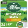 Green Mountain Breakfast Blend Decaf Coffee Keurig® K-Cup® Pods, Light Roast, 24/Box (5000330139)