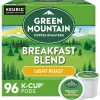Green Mountain Breakfast Blend Coffee Keurig® K-Cup® Pods, Light Roast, 96/Carton (6520)