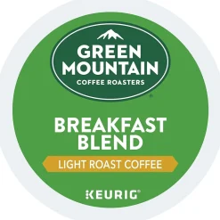 Green Mountain Breakfast Blend Coffee Keurig® K-Cup® Pods, Light Roast, 96/Carton (6520)