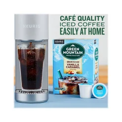 Green Mountain Brew-Over-Ice Vanilla Caramel Iced Coffee, 0.4 oz. Keurig® K-Cup® Pods, 24/Box (390283)