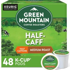 Green Mountain Coffee Roasters Half-Caff Coffee Keurig® K-Cup® Pods, Medium Roast, 48/Box (357446)