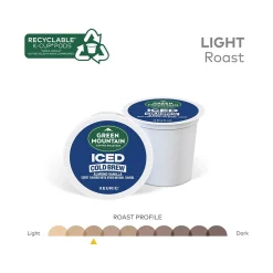 Green Mountain Coffee Roasters Iced Cold Brew Almond Vanilla Iced Coffee Keurig® K-Cup® Pods, Light Roast, 20/Box (5000372045)