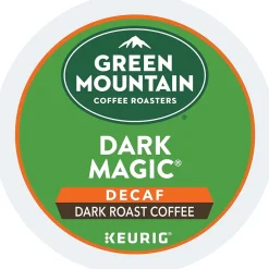 Green Mountain Dark Magic Decaf Coffee Keurig® K-Cup® Pods, Dark Roast, 96/Carton (504067)