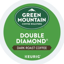 Green Mountain Double Diamond Coffee, Dark Roast, Keurig® K-Cup® Pods, 96/Carton (GMT4066CT)