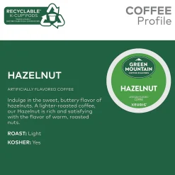 Green Mountain Hazelnut Coffee Keurig® K-Cup® Pods, Light Roast, 96/Carton (6792)