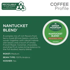 Green Mountain Nantucket Blend Coffee Keurig® K-Cup® Pods, Medium Roast, 24/Box (6663)
