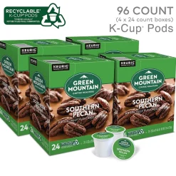 Green Mountain Southern Pecan Coffee Keurig® K-Cup® Pods, Light Roast, 96/Carton (67726)