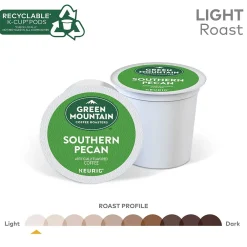 Green Mountain Southern Pecan Coffee Keurig® K-Cup® Pods, Light Roast, 96/Carton (67726)