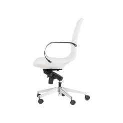 Office Chairs*Gry Mattr Capsule Ergonomic Faux Leather Swivel Task Chair, White (GMCC-00852)