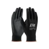 G-Tek 33-B125 Polyurethane Coated Nylon Gloves, Medium, 13 Gauge, Black, 12 Pairs (33-B125/M)