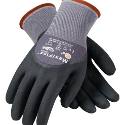 G-Tek Coated Work Gloves; MaxiFlex Ultimate Seamless Nylon Knit Liner, 3/4 Nitrile Coating, LG, 12Pr (34-875/L)