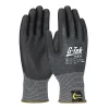 G-Tek KEV Gloves, Kevlar Engineered Yarn, Black 13 Gauge, Nitrile Foam, ANSI A4, Large (09-K1630/L)