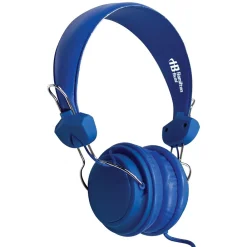 TRRS Over-the-Head Stereo Headset with In-Line Microphone, Blue (FV-BLU)<Hamilton Buhl Clearance